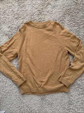COS Camel Crewneck Knit Sweater